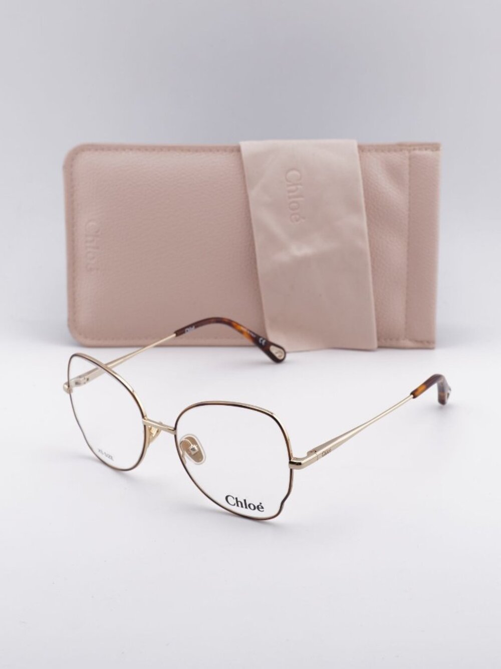Chloe CH0098O 004 Butterfly Eyeglasses 50mm - Havana / Gold